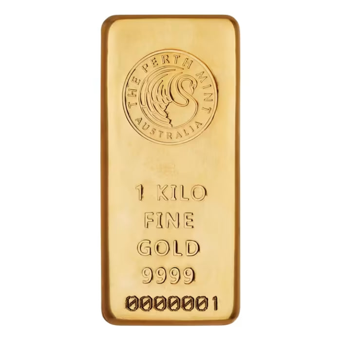 オーストラリア・パース造幣局 .9999金条 1キログラム 秘蔵限定品・数量限定3333枚