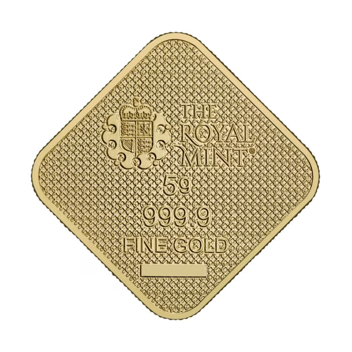 イギリス 女王の神獣シリーズ統合版 9999純金インゴット 5グラム