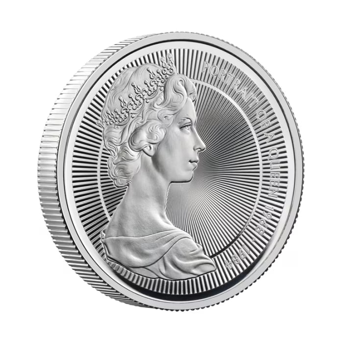 2026年 イギリス エリザベス2世女王 第2肖像 .925 プルーフ厚銀貨 56.56グラム