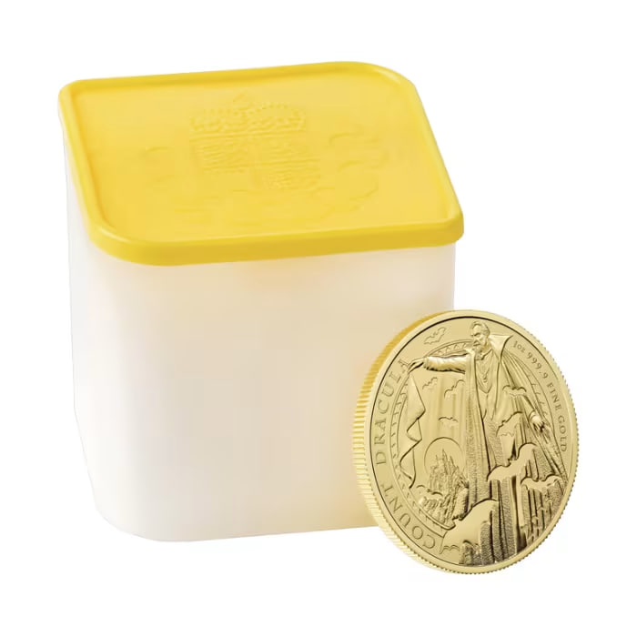 2025年 英国 ゴシック・ホラーシリーズ — 吸血鬼ドラキュラ伯爵 .9999 純金製 1オンス金貨