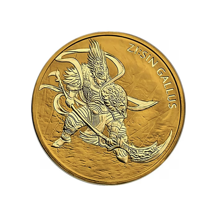 2017年 韓国 十二守護神シリーズ － 酉年の戦神 .999 純金製 1オンス金貨