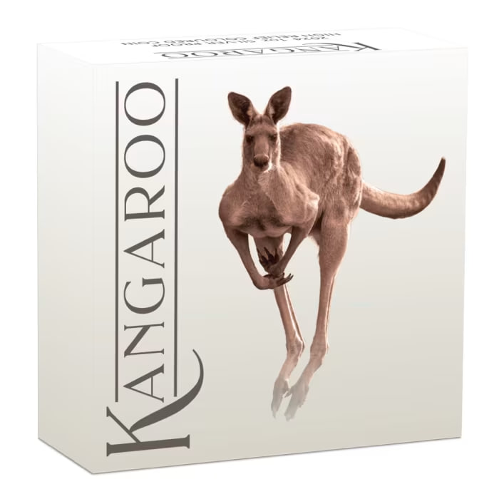 2024年 オーストラリア カンガルー ハイレリーフ .9999 プルーフ銀貨 1オンス