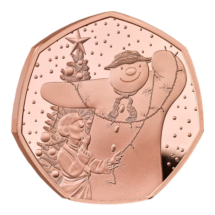 2025年 イギリス製 スノーマン（雪だるま）純度91.67% プルーフ金貨 15.5グラム